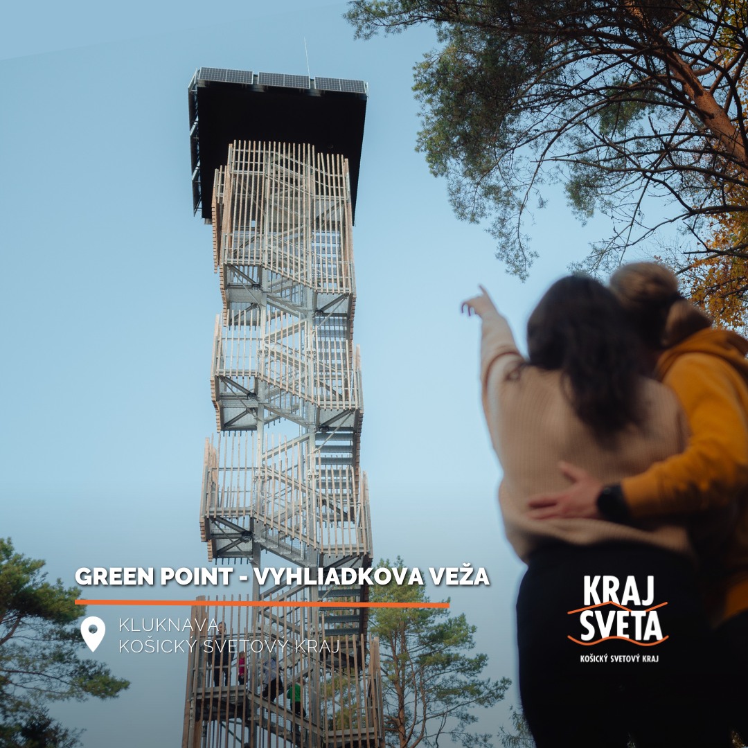 Green Point vyhliadková veža nad obcou Kluknava