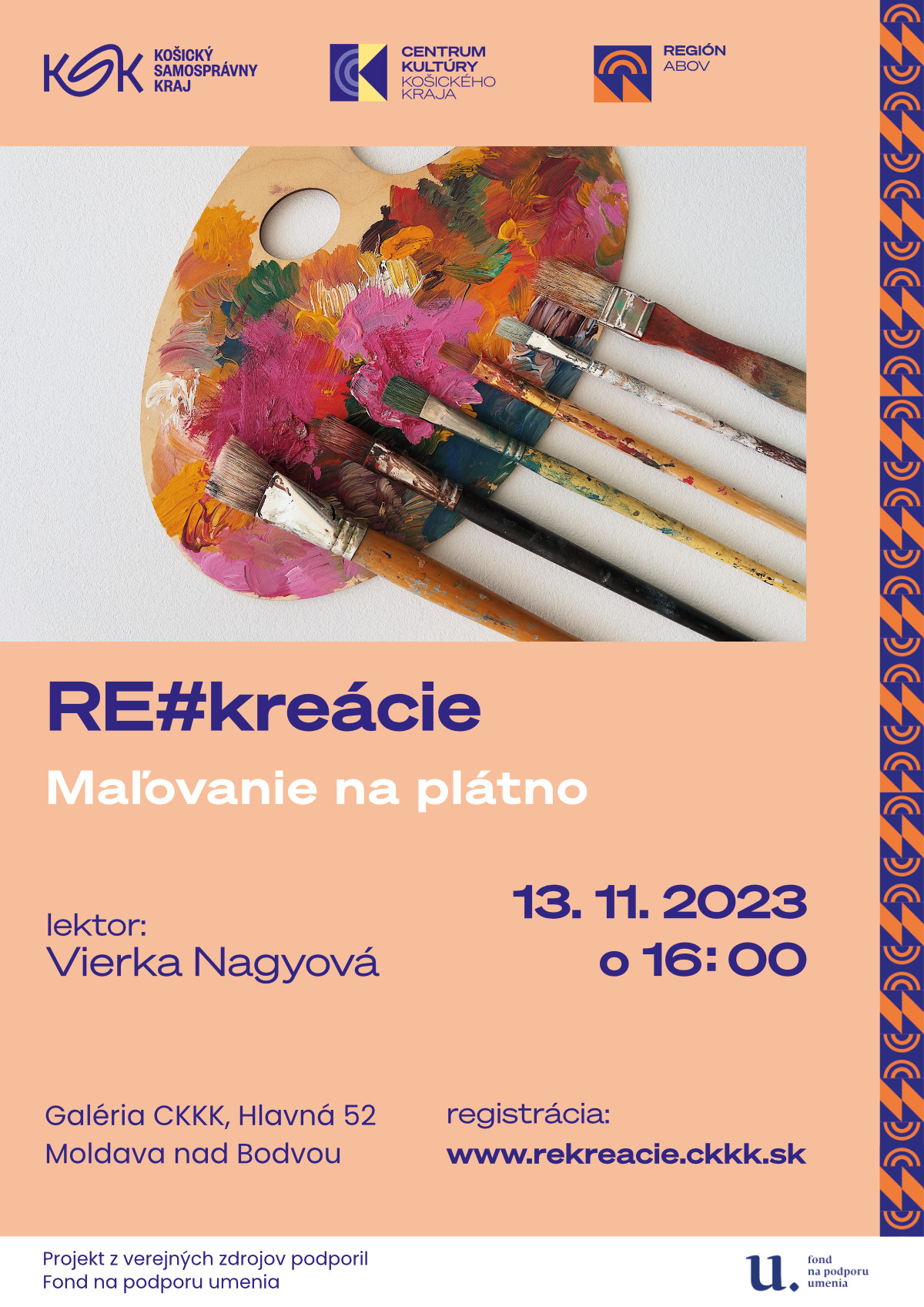 Centrum kultúry Košického kraja: RE#kreácie – maľovanie na plátno