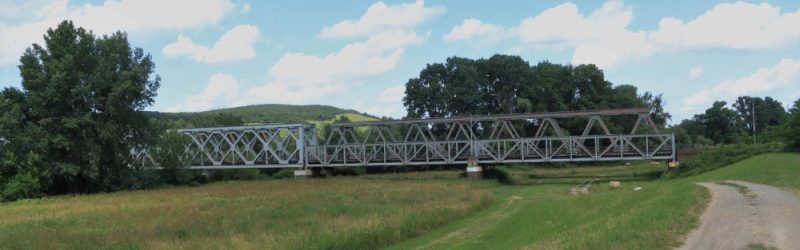 Železničné nitované mosty cez rieku Bodrog