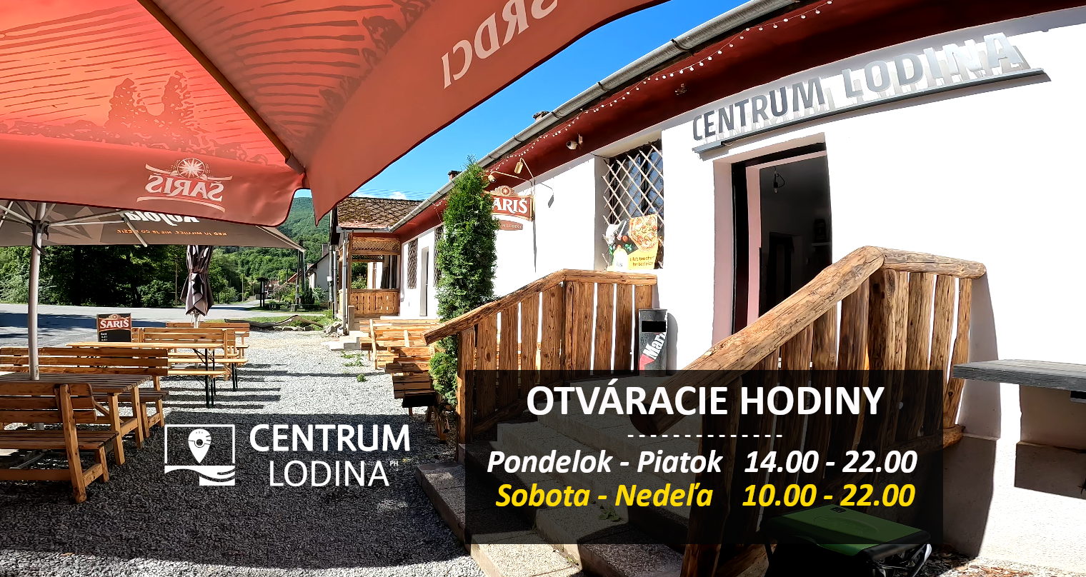 Športový a rekreačný areál Centrum Lodina – otváracie hodiny + Víkendové špeciality