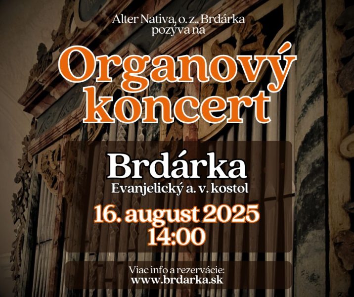 ORGANOVÝ KONCERT V BRDÁRKE