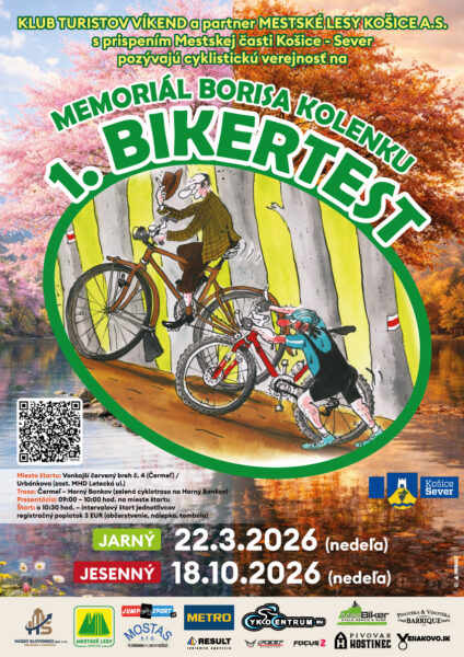 Mestské lesy Košice a.s.: PRVÝ jarný BIKERTEST 2026 - MEMORIÁL BORISA KOLENKU