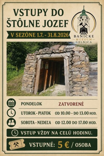 Štôlňa Jozef a Banský skanzen v Gelnici