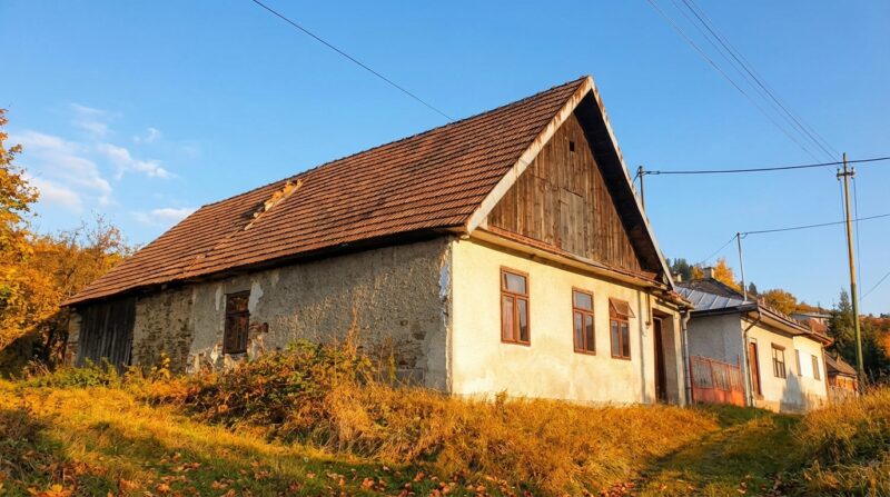 Banícke ľudové domy spišského typu v obci Smoľník
