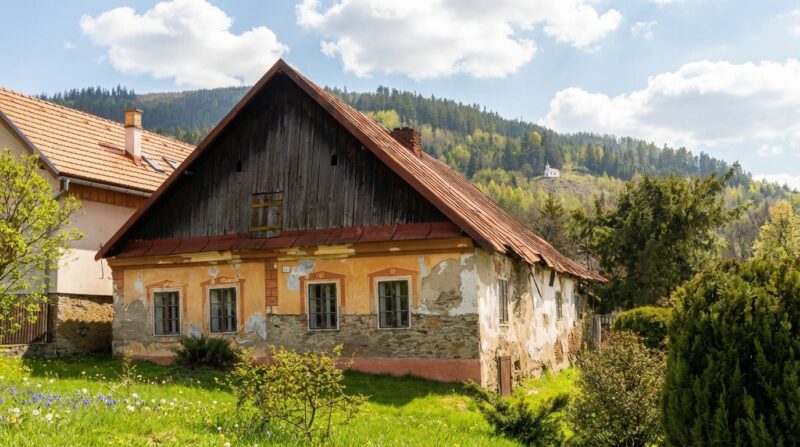 Banícke ľudové domy spišského typu v obci Smoľník