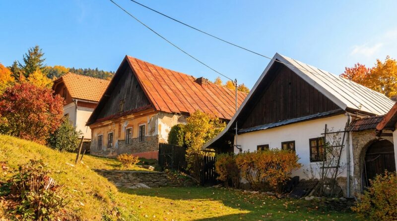 Banícke ľudové domy spišského typu v obci Smoľník