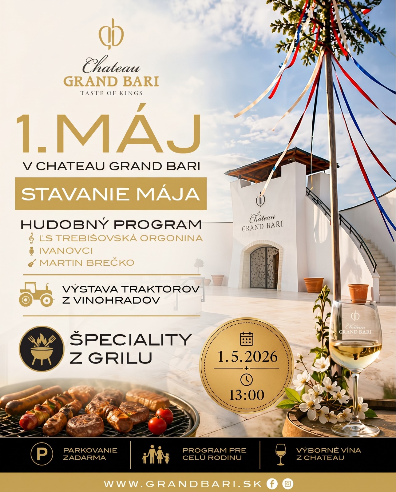 Chateau GRAND BARI : 1. MÁJ NA TOKAJI