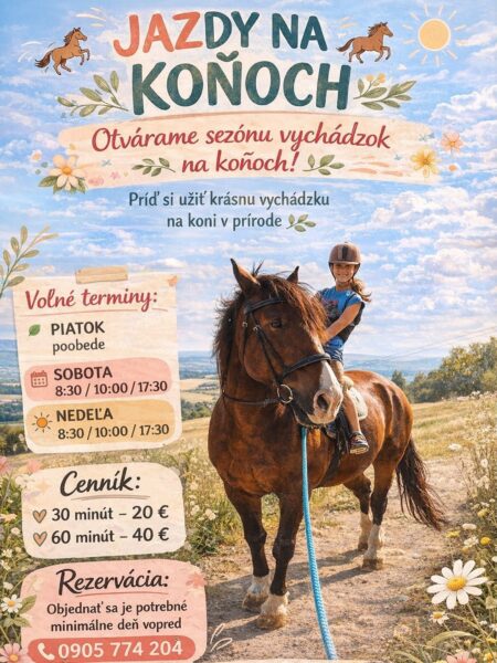 Chata Hrešná - Jazdy na koňoch