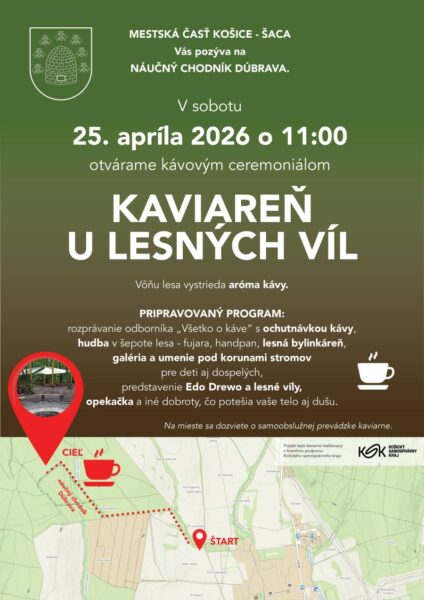 Slávnostné otvorenie projektu - Kaviareň u lesných víl