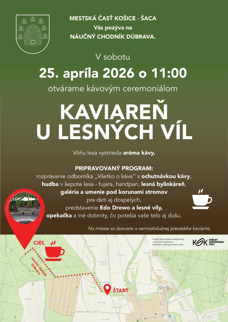 Slávnostné otvorenie projektu – Kaviareň u lesných víl