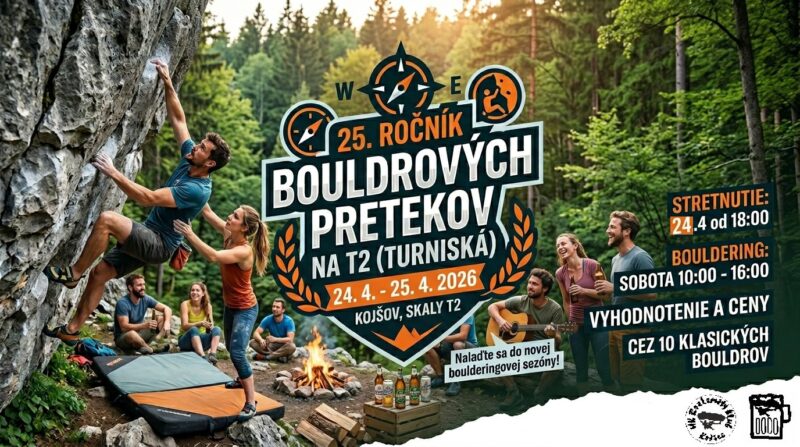 Bouldrové preteky a skalách T2
