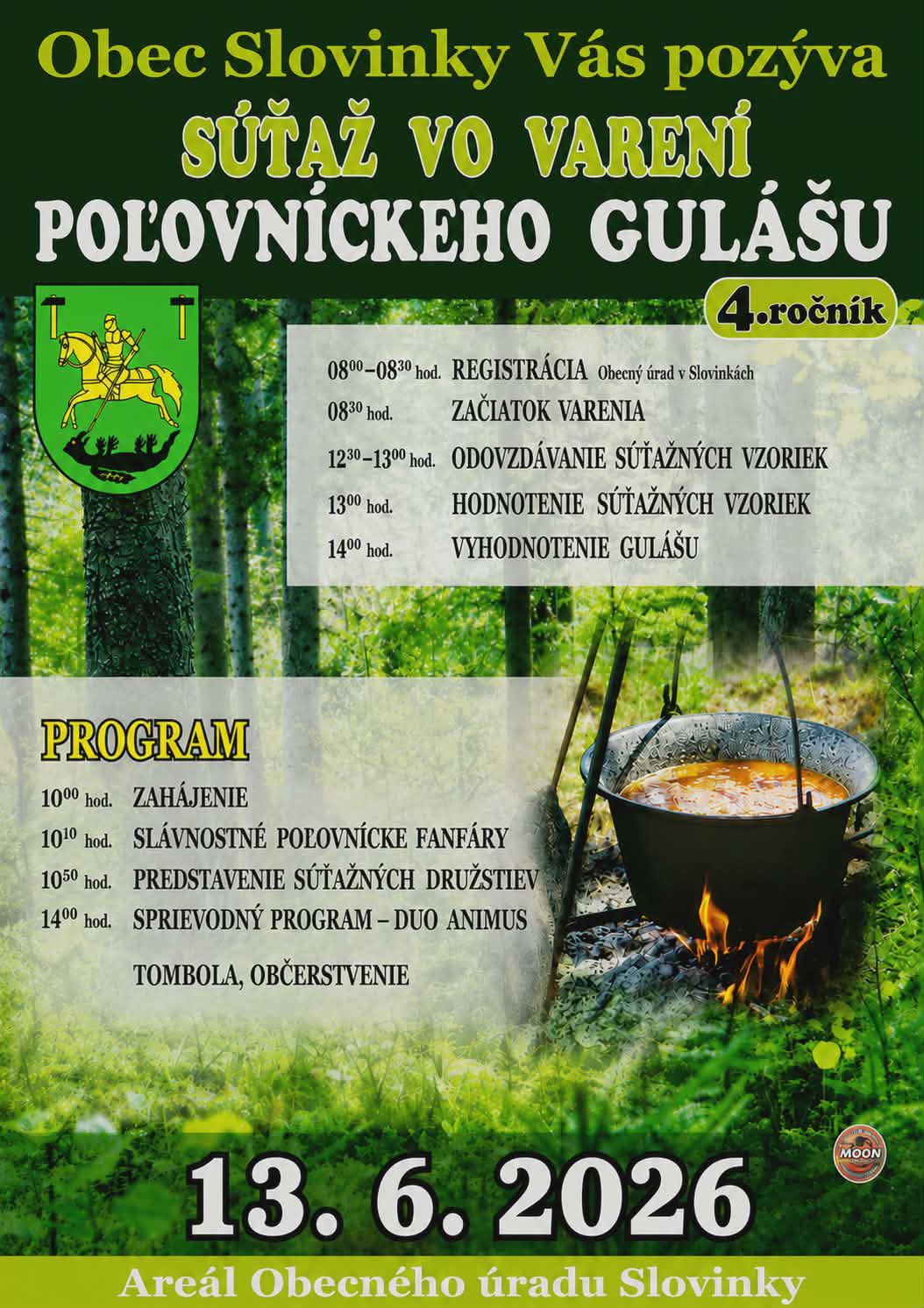 SÚŤAŽ VO VARENÍ POĽOVNÍCKEHO GULÁŠU
