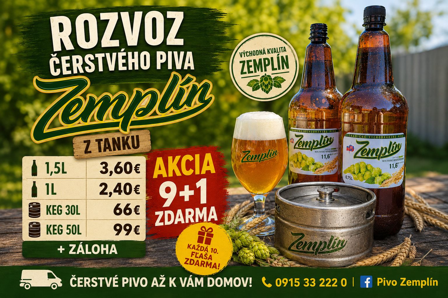 Pivo Zemplín – remeselné pivo zo srdca Zemplína