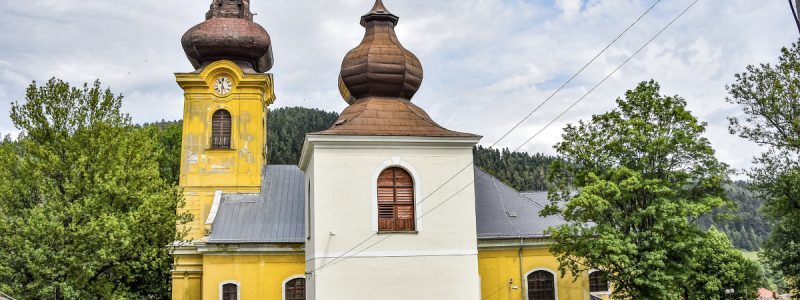 Baroková zvonica v obci Smolník