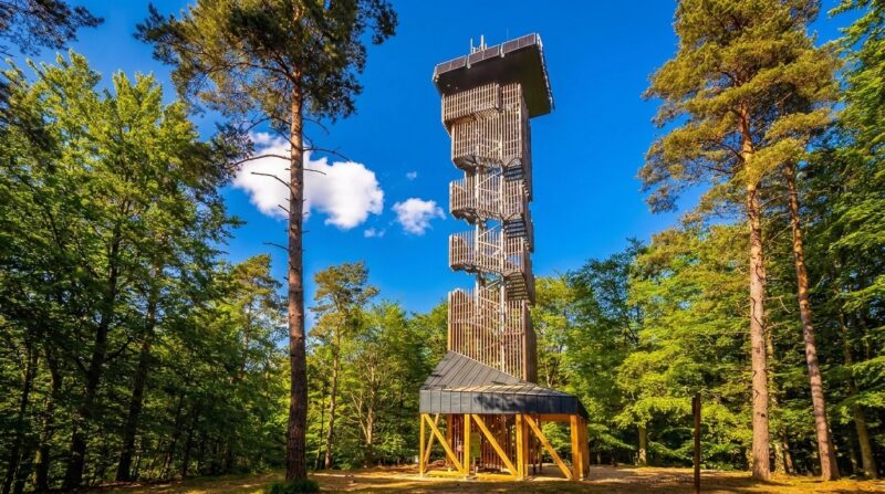Rozhľadňa Green Point nad obcou Kluknava