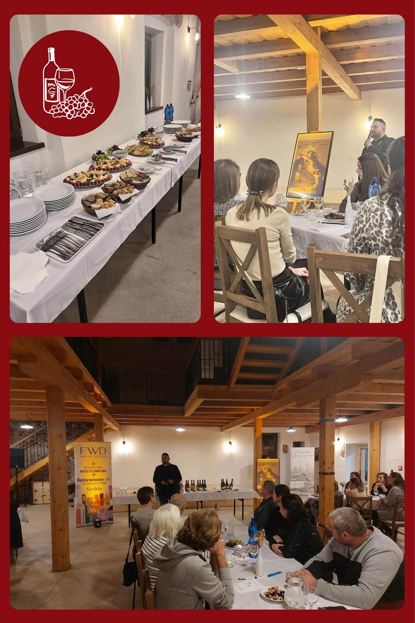 Degustácia slovenských vín v Kostoľanoch nad Hornádom