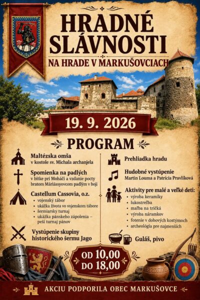 Hradné slávnosti na hrade v Markušovciach
