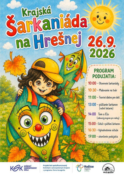 Krajská šarkaniáda na Hrešnej 2026