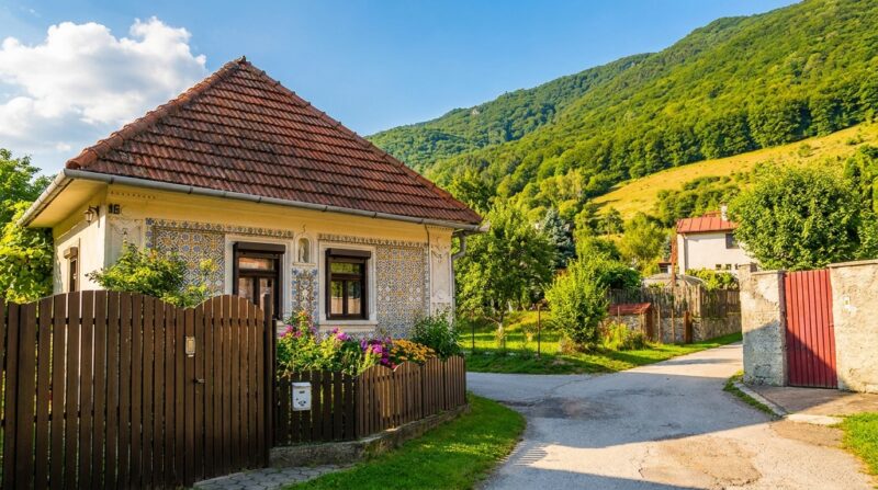 sedliacky dom č 15 so zaujímavou čelnou fasádou