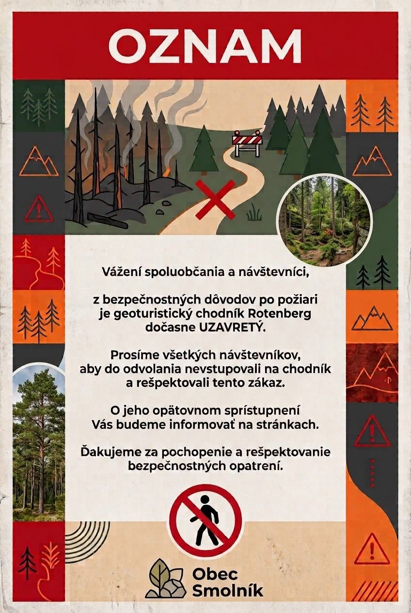 uzávera chodníka Rotenberg