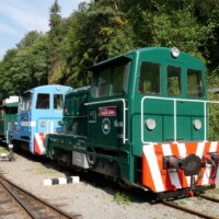 Motorové rušne TU29.2004 Vlasta a TU29.2003 Danka Detská železnica Košice