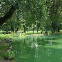 Barčiansky park - jazierko Barčiansky park