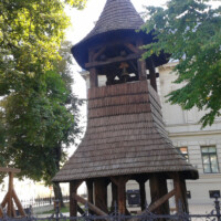 drevená zvonica z 18. storočia z dedinky Ásványi (v súčasnosti ukrajinského Mineraľnoje v Zakarpatskej Ukrajine) Východoslovenské múzeum v Košiciach : drevená zvonica z 18. storočia z dedinky Ásványi (v súčasnosti ukrajinského Mineraľnoje v Zakarpatskej Ukrajine)