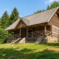 Lajoška v roku 1914 Horská chata Lajoška – Chata na Prednej Holici