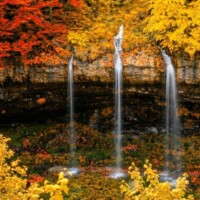 Vodopád a ľadopád Chrastianska šikľavá skala - Šikľavá skala Vodopád a ľadopád Chrastianska šikľavá skala - Šikľavá skala