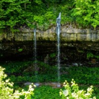 Vodopád a ľadopád Chrastianska šikľavá skala - Šikľavá skala Vodopád a ľadopád Chrastianska šikľavá skala - Šikľavá skala