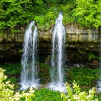 Vodopád a ľadopád Chrastianska šikľavá skala - Šikľavá skala Vodopád a ľadopád Chrastianska šikľavá skala - Šikľavá skala