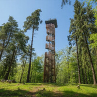 Rozhľadňa Green Point nad obcou Kluknava