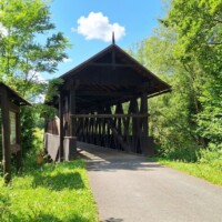 Drevený krytý most v Štefanskej Hute – Kluknava Drevený krytý most v Štefanskej Hute – Kluknava