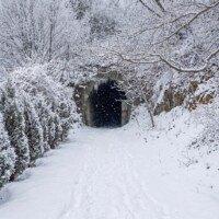 Starý Ťahanovský tunel vstupný portál Starý Ťahanovský tunel vstupný portál