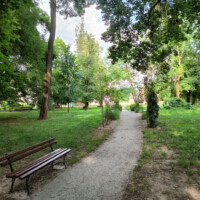 Park pred kaštieľom Obec Budimír